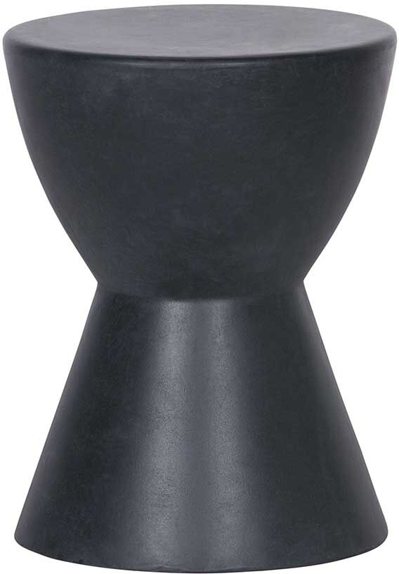Pharao24.de Tonfaser Hocker in Anthrazit modern (2er Set)