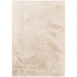 benuta Basic - Kunstfell-Teppich Furry Beige 200x290 cm