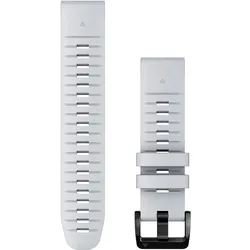 Garmin Quickfit 22mm Horlogeband Wh/Sil (22 mm, Silikon), Uhrenarmband, Weiss