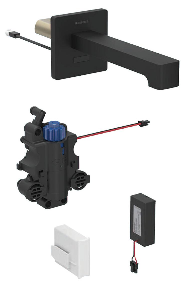 Geberit 116278141 Brenta WT-Arm.,Wandmontage, Batterie