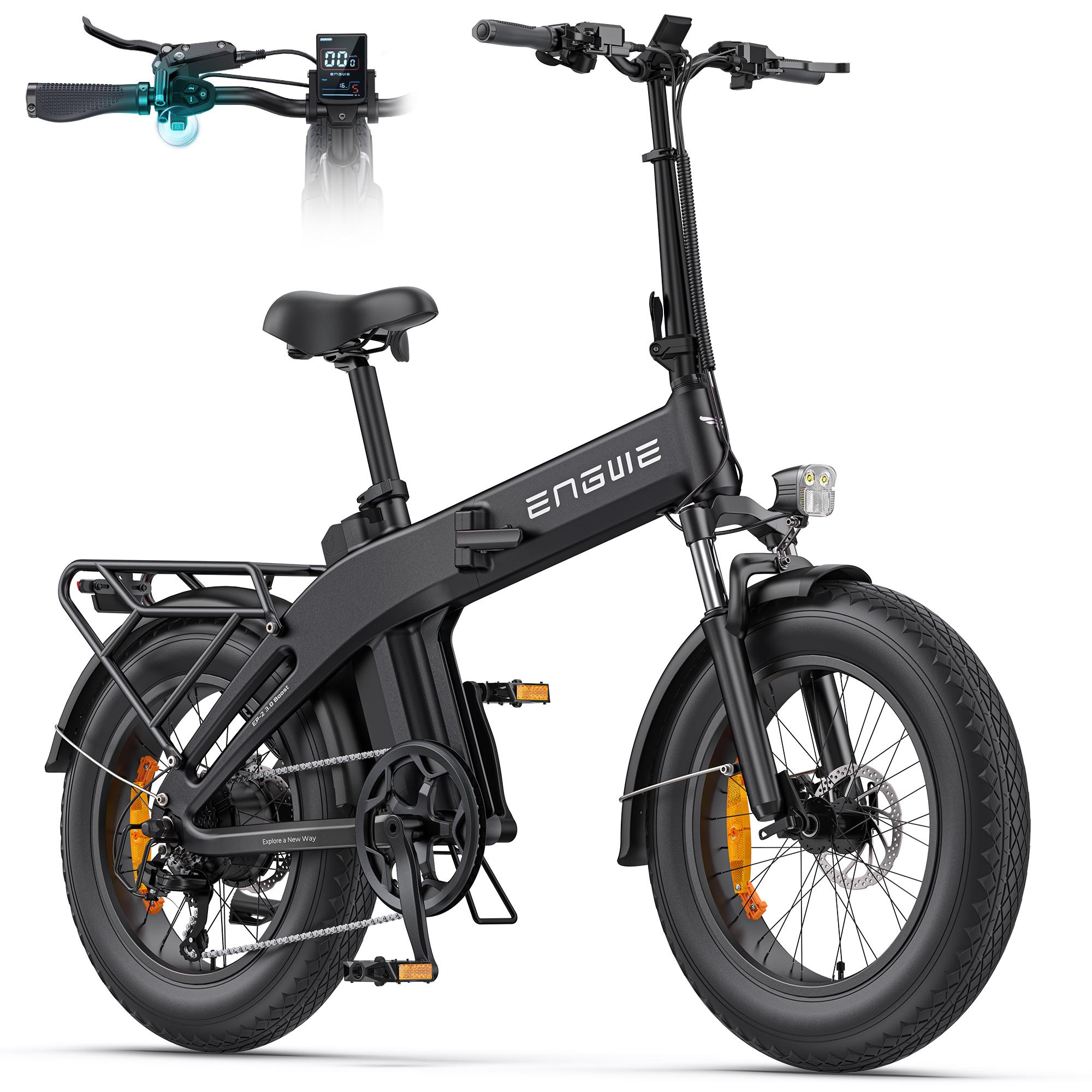 ENGWE E-Bike Klapprad, 48V 13.5Ah Akku bis 120km, Drehmomentsensor mit Hydraulische Bremsen sowie APP für Jedes Gelände, EP-2 3.0 Boost