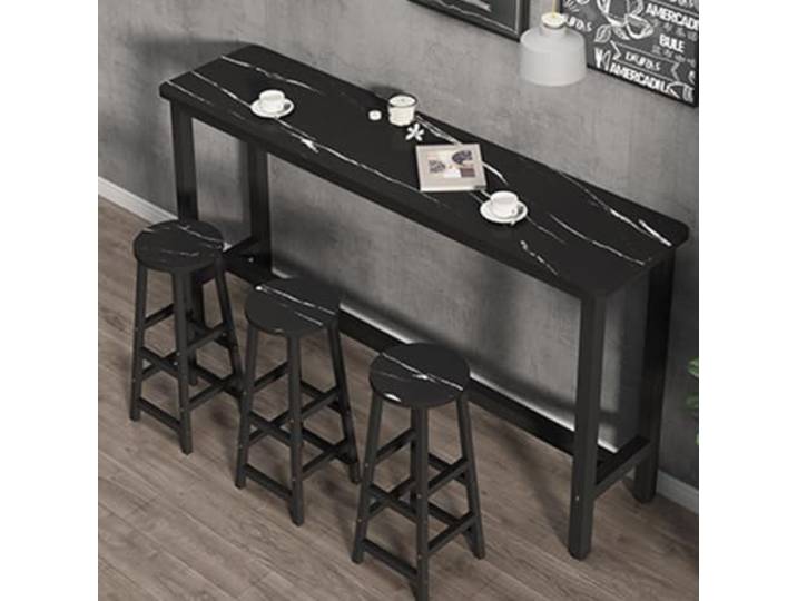 Bartisch mit massivem Metallgestell, kompakter Frühstückstisch für Küche Robuster Hochtisch für Küche & Café, stabiler Stehtisch für Esszimmer, platzsparend für kleine Räume und gewerblichen Einsatz