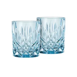 Nachtmann Whiskygläser 2er Set Noblesse ¦ blau ¦ Glas ¦ Maße (cm): H: 10,2  Ø: 8.2