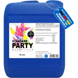 STANDARD PARTY Nebelfluid 10 Liter - universelle wasserbasierte Nebelflüssigkeit - HERRLAN-Qualität - Made in Germany