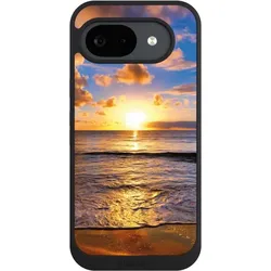Nivocase Handyhülle für Google Pixel 10a Hülle NIVOpure Case Schwarz Meer Sonnenuntergang Strand (Google Pixel 10a), Smartphone Hülle, Schwarz