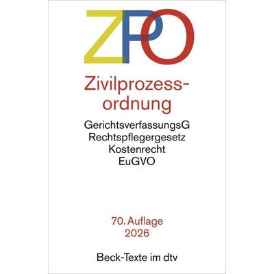 Zivilprozessordnung, Taschenbuch von , dtv, 978-3-423-53332-4