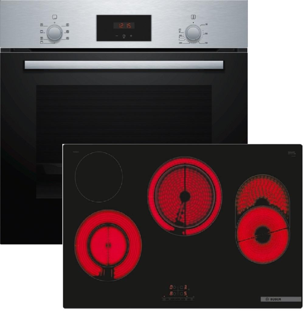 Bosch HBD231FR82, Keramik, 4 Zone(n), Glaskeramik, Schwarz, Touchsteuerung, 80,2 cm