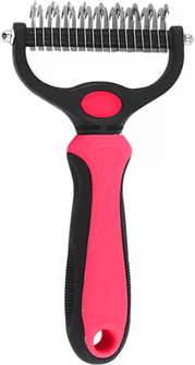 Uplift Curations Professional Pet Deshedding Brush Dog And Cat Hair Remover Comb red L