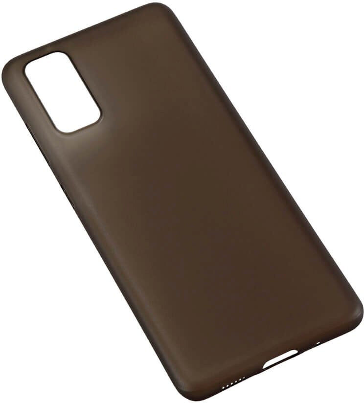 Samsung Galaxy S20 GEAR Semi Transparent Fleksibelt Plast Bagside Cover - Sort