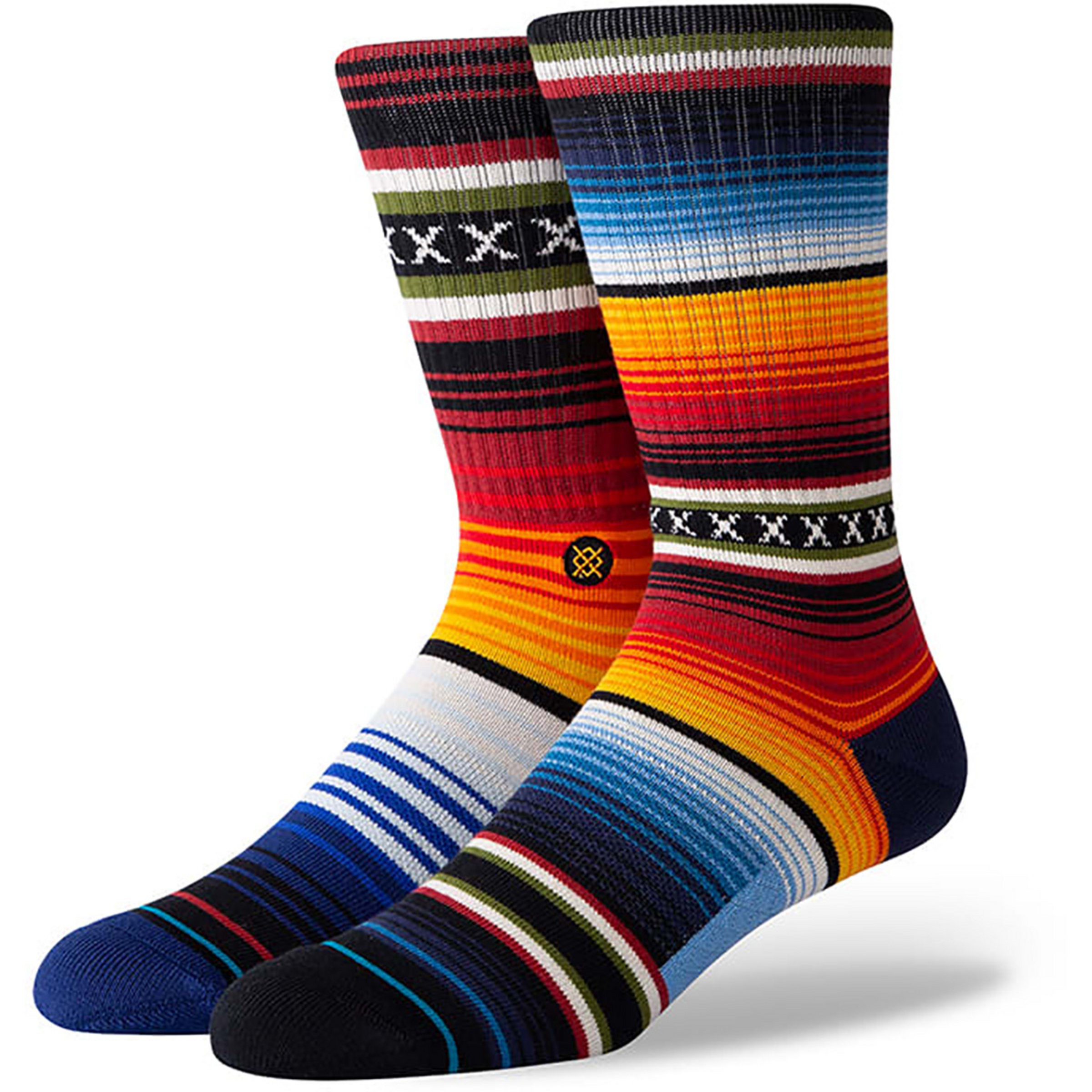 Stance Curren St Crew Freizeitsocken mehrfarbig Größe 38 Lifestyle Hautfreundlich