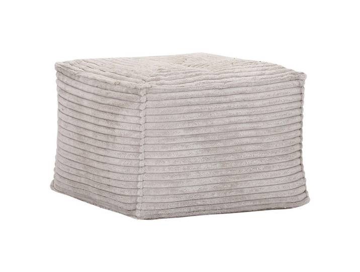 Carryhome Hocker, Creme, quadratisch, 45 cm, Stoffauswahl, Wohnzimmer, Hocker, Sitzhocker