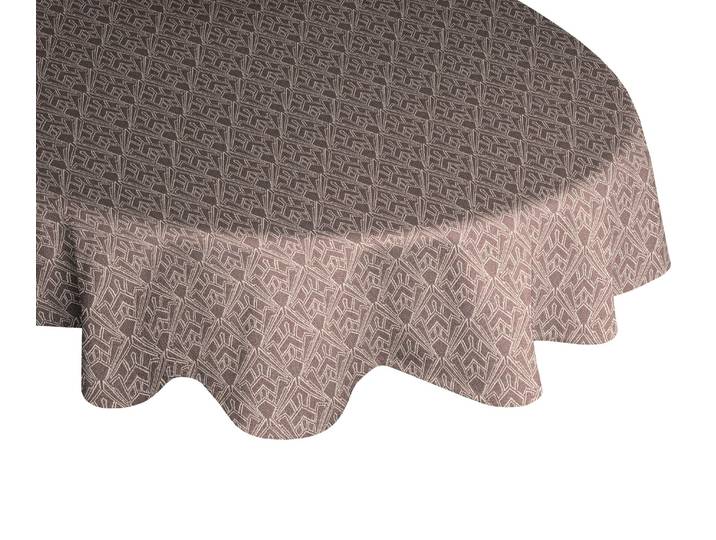 Tischdecke ADAM Urban Cactus Gr. 1, braun (dunkelbraun), Ø:145cm, Bio-Baumwolle, Tischdecken, Tischdecke, aus 100% Bio-Baumwolle