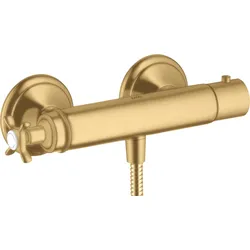 hansgrohe AXOR Montreux Brausenthermostat Aufputz, 1 Verbraucher, 16261250, Farbe: Brushed Gold Optic