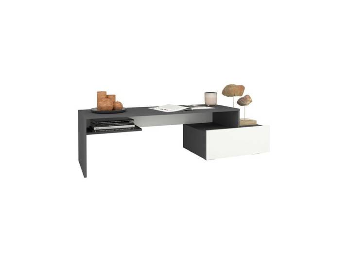 Meuble TV haaus Deli Anthracite/Blanc 120 x 40 x 40 cm