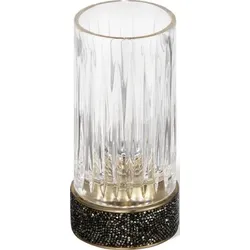 Rocks Zahnbürstenbecher geriffelt dunkles Metall matte