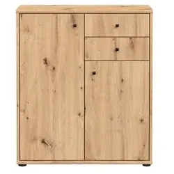 FORTE Kommode Faik Holzoptik Braun Eiche