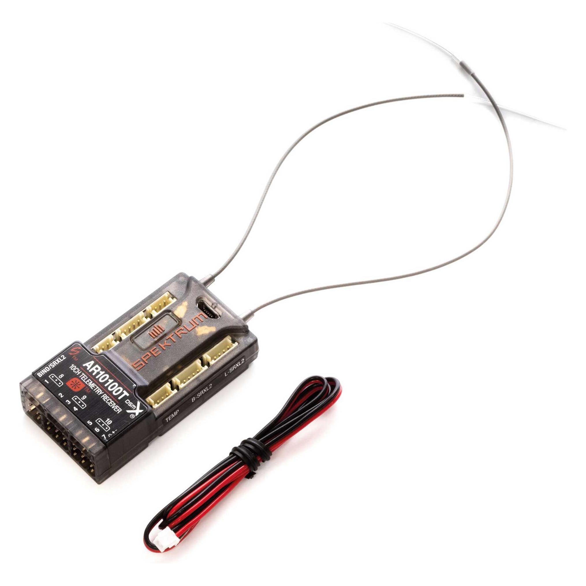 Spektrum AR10100T 10-Channel Telemetry Receiver (SPMAR10100T)