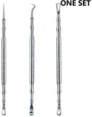 Uplift Treasures Professional Stainless Steel Blackhead And Milia Extractor Tool one Set