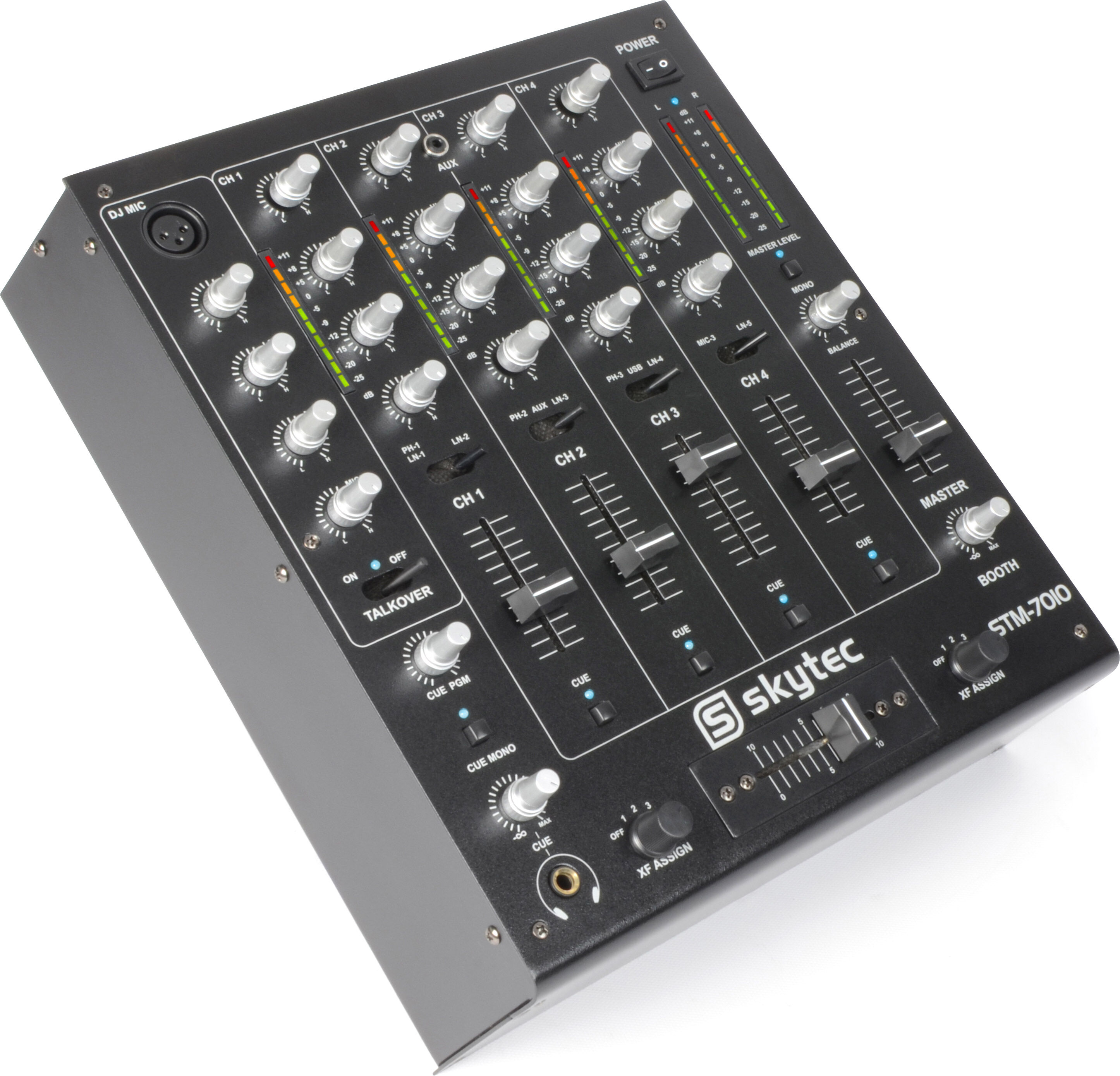 Vonyx Stm-7010 Mischpult 4-Kanal Dj-Mixer Usb