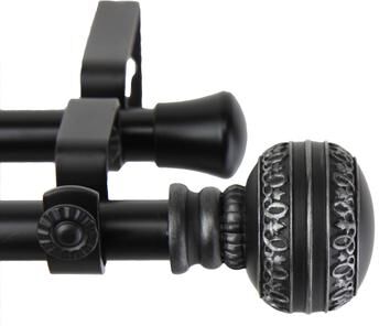 InStyleDesign Helena Adjustable Double Curtain Rod