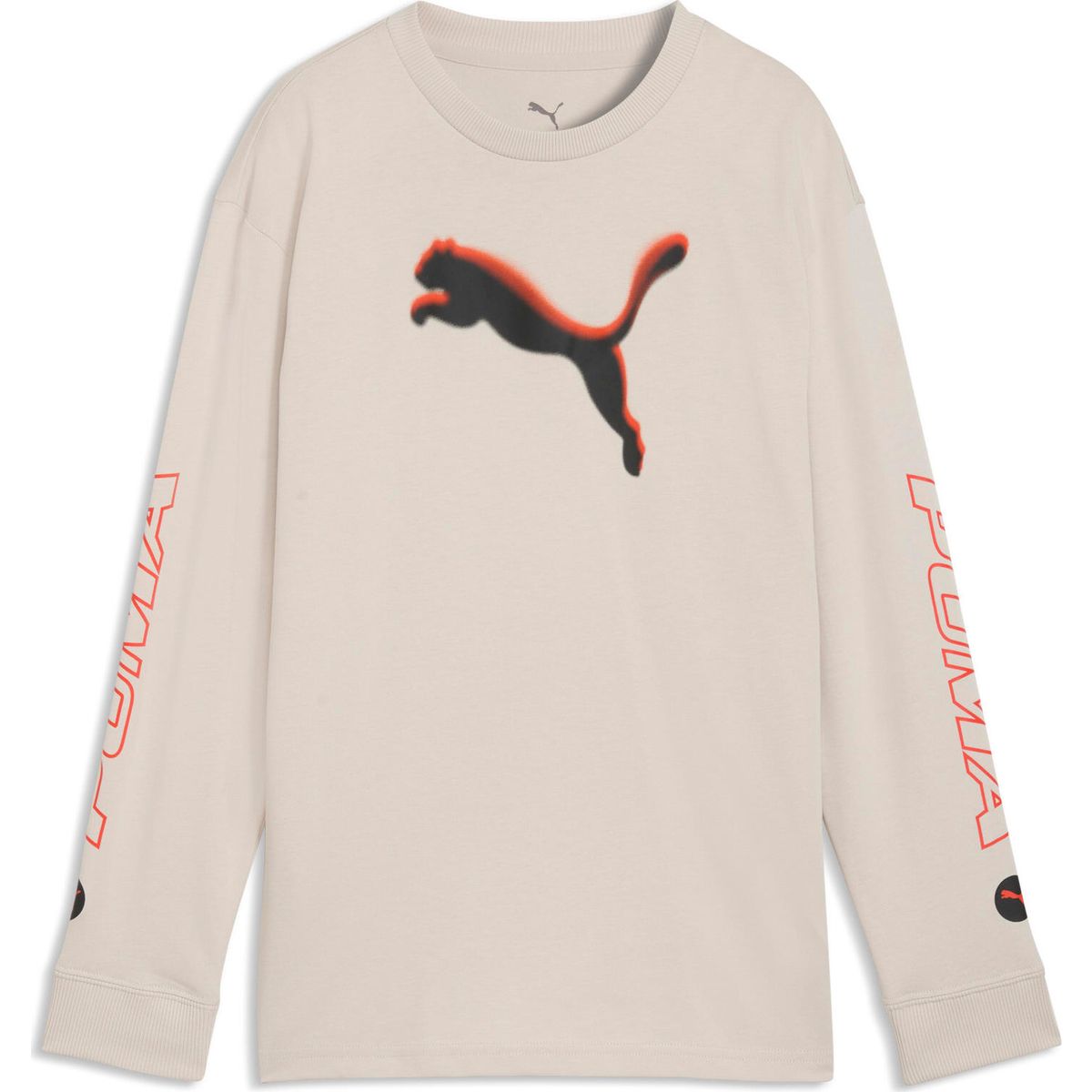 Puma Street Relaxed Longsleeve Tee B silver fog (82) 128 694670-82-128