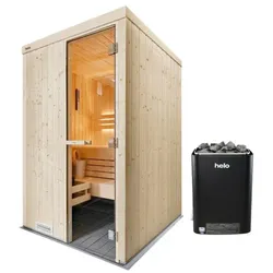 Helo Hanko Saunakabine – Premium Heimsauna S-XL,Größe "S"