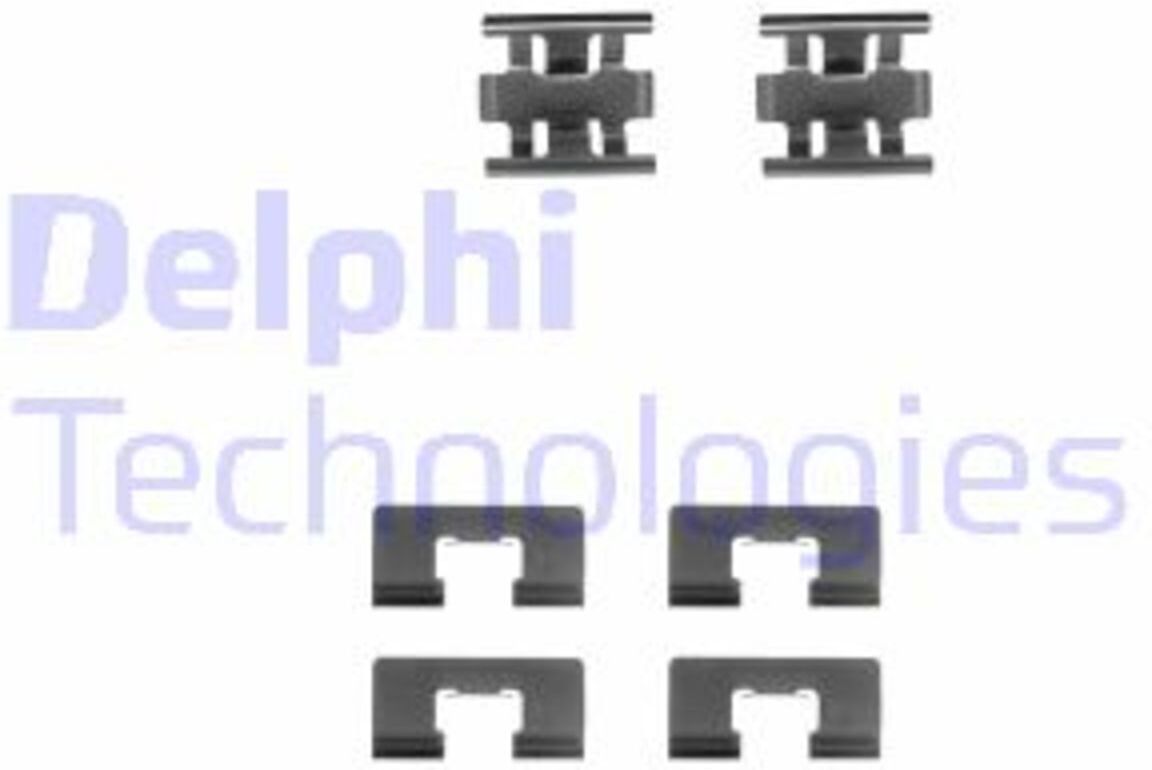Delphi Set di accessori, pastiglia del freno a disco LX0196