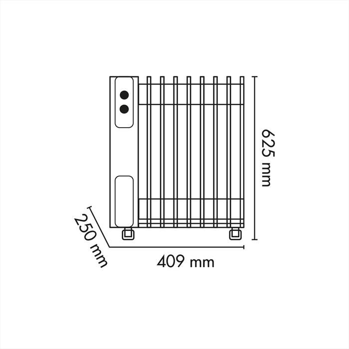 Argo Radiatore Warm 9-bianco