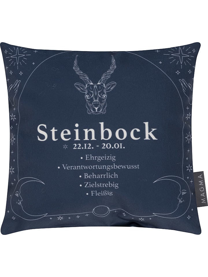Magma Heimtex Kissen "Steinbock" in Dunkelblau - (L)25 x (B)25 cm - onesize