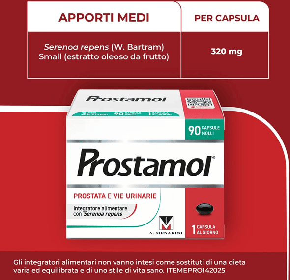 Prostamol Integratore Prostata e Vie Urinarie 90 Capsule Molli