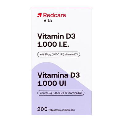Redcare Vitamin D3 1000 I.e. Tabletten 200 St