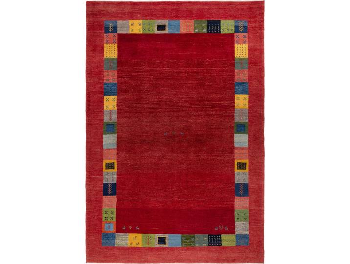 Perser Gabbeh Pure Teppich 206x300 Handgeknüpft Modern Orientteppich Perserteppich Wolle