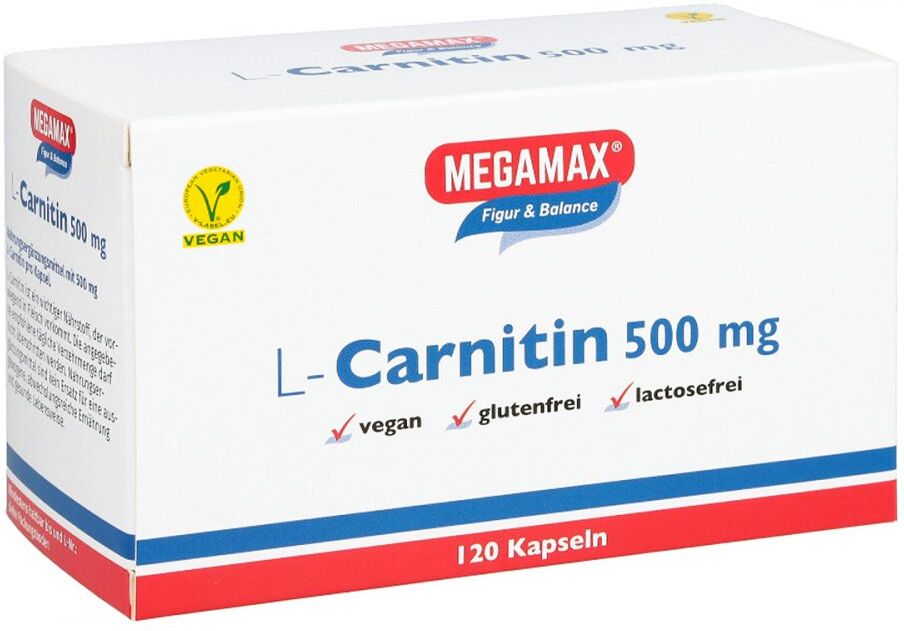 L-carnitin 500 mg Megamax Kapseln 120stk