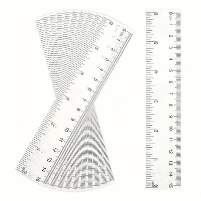 10pcs Transparent School Rulers 10pcs Transparent School Rulers
