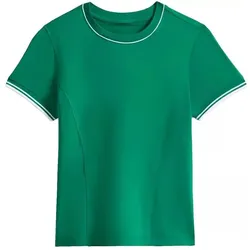 Wilson, Damen, Sportshirt, Team Seamless T-Shirt Courtside Damen Grün (M), Grün