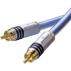 Cinch Audio Anschlusskabel [2x Cinch-Stecker - 2x Cinch-Stecker] 1.00 m Blau vergoldete Steckkontakte Oehlbach XXL® Series 2 13202
