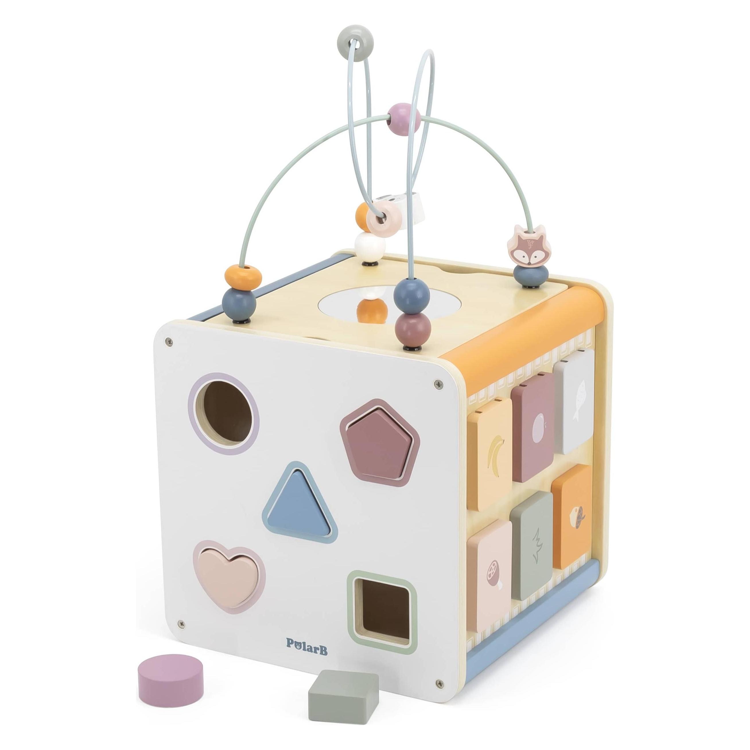 Viga Toys VIGA PolarB Educatieve Kubus 8in1 Activiteitenkubus (76157)