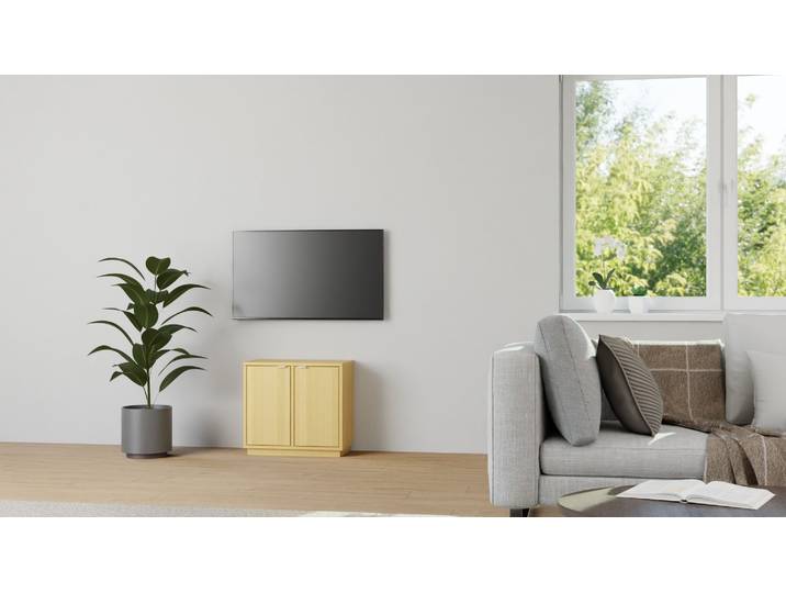 Niedriges Sideboard aus Buche Buche Natur geölt