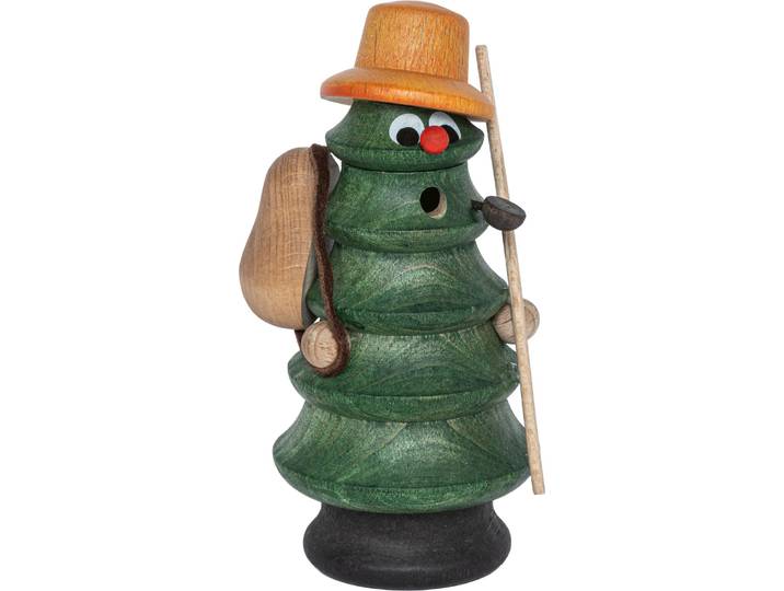 Räuchermännchen SAICO ORIGINAL Räucherbaum Wanderer , grün, Räucherdeko, Räuchermännchen, Hohe 15cm