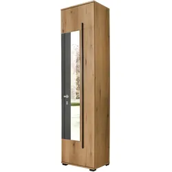 SCHUHSCHRANK Evoke Eiche 50 x 200 cm, Garderobenschrank mit Spiegel