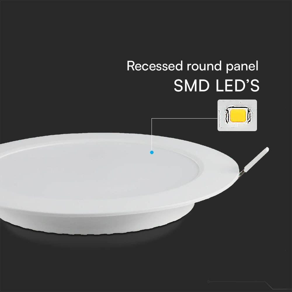 V-TAC Samsung LED inbouwspot, rond, wit