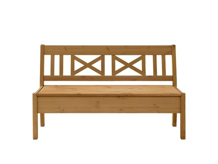 Sitzbank Fjord I 148cm Braun/Kiefer Laugenfarbig