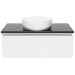 SAT Evolution Badezimmerschrank unter Waschbecken 98x30x44,8 cm weiß matt SATEVO100WMTK