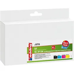 edding HP Tintenpatronen ersetzt HP 913A Multipack 4