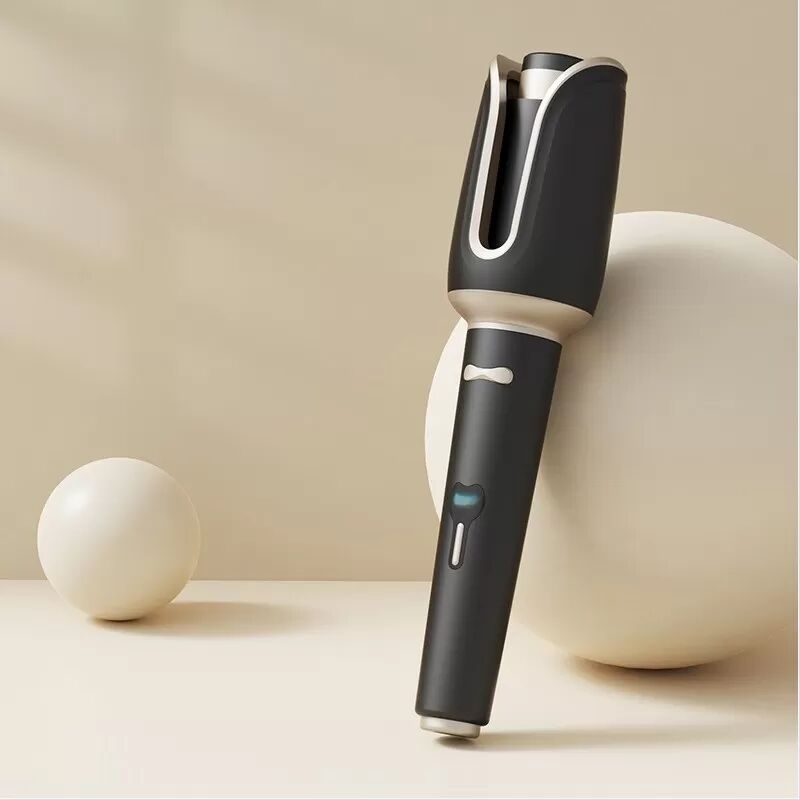 INF Automatische Lockenstab - 32mm Keramik Rotierender Lockenstab mit Einstellbarer Temperatur Schwarz