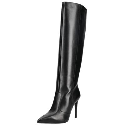 High-Heel-Stiefel NERO GIARDINI "Nero Giardini Stiefel Leder", Damen, Gr. 40, Leder, schwarz, Schuhe