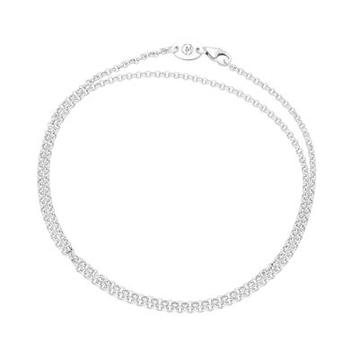 Silberkette "im Stil einer Erbskette, Silber 925" Gr. 80, silber, GIORGIO MARTELLO MILANO, Halsketten, Damen, 80cm, Silber 925 (Sterlingsilber), Silberkette