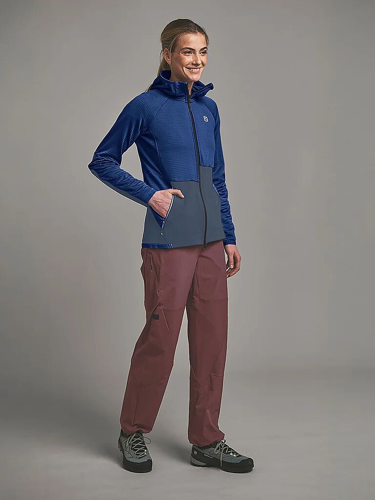 ORTOVOX  Damen Fleecejacke Rib Hoodie dunkelblau   L W
