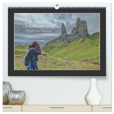 Schottland 2027 Highlights und Highlands (hochwertiger Premium Wandkalender 2027 DIN A2 quer), Kunstdruck in Hochglanz