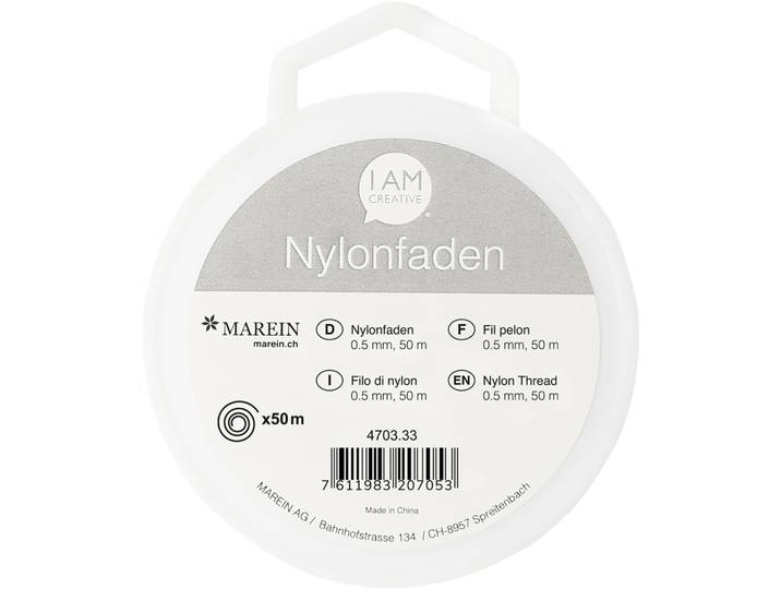 Nylonfaden 0.5 mm , 50 m